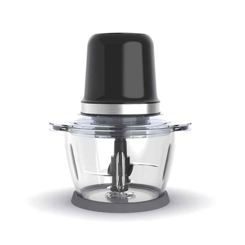 Tritacarne FP128G, tritacarne elettrico universale, frullatore elettrico da cucina Uten, tritacarne multifunzione, 4 lame a spirale, controllo a impulsi con un pulsante, 1,2 l, 400 W