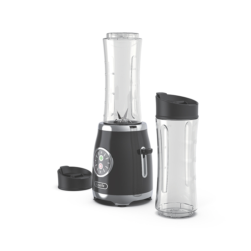 BL399B-P2 Potente frullatore per frullati con 2 funzioni portatili a impulsi, Frullatore personale per frullati e frullati, Frullatore in stile retrò con bottiglia da viaggio, Frullatore portatile Retro Smoothie Maker, Frullatore personale per frullati e frullati