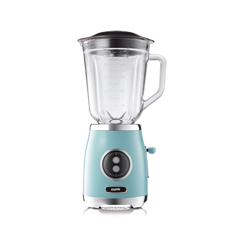 BL399B-G in stile retrò con vaso per frullare in vetro da 1000 ml e lama in acciaio inossidabile, frullatore da banco, frullatore personale ad alta potenza
