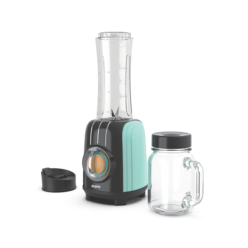 Frullatore per frullati BL485B-P3 con lame affilate, mini frullatore personale per frullati e frullati con 2 velocità regolabili, frullatore per cucina con frullatore, tazza da viaggio senza BPA e tazza Mason da 17 once