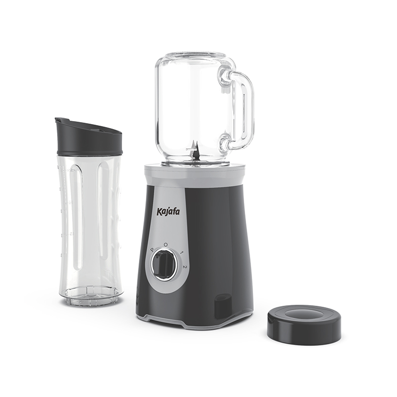 Frullatore per frullati BL-358B-P3 con lame affilate, mini frullatore personale per frullati e frullati con 2 velocità regolabili, frullatore per cucina con miscelazione, tazza da viaggio senza BPA e tazza Mason da 500 ml