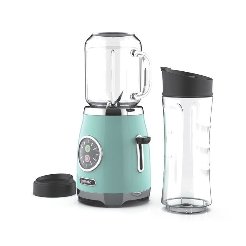 Frullatore per frullati BL399B-P4 con lame affilate, mini frullatore personale per frullati e frullati, frullatore per cucina con miscelazione, tazza da viaggio senza BPA e tazza Mason da 600 ml