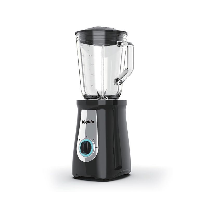 Frullatore elettrico BL-358B-G, frullatore a caraffa, lame in acciaio inossidabile, controllo a 2 velocità con funzione a impulsi, vaso di vetro da 1,0 l