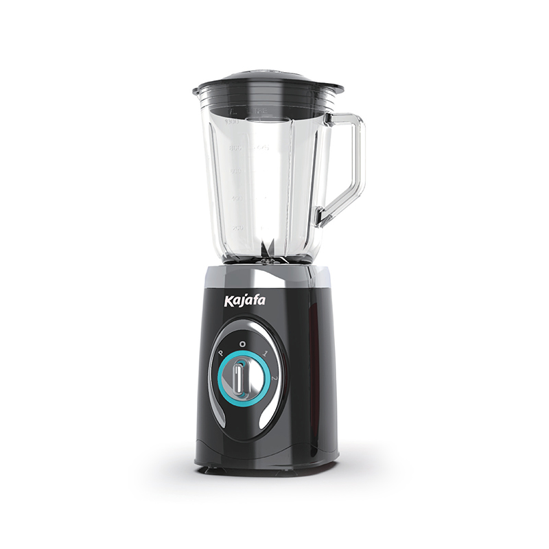 Frullatore elettrico BL-369B-G, frullatore a caraffa, lame in acciaio inossidabile, controllo a 2 velocità con funzione a impulsi, vaso di vetro da 1,0 l
