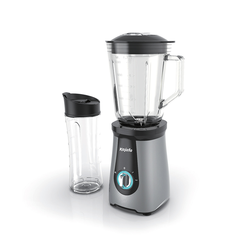Frullatore per frullati BL-385B-G con lame affilate, mini frullatore personale per frullati e frullati con 2 velocità regolabili, frullatore per cucina con miscelazione, tazza da viaggio senza BPA e caraffa in vetro
