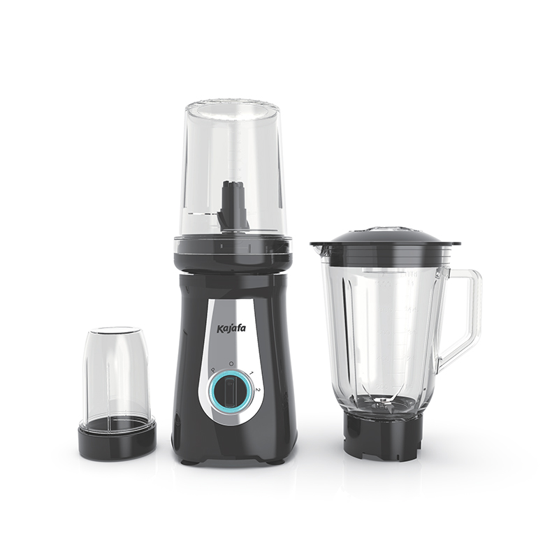 Frullatore frullatore BL-358ABE-G, frullatore ad alta velocità 3 in 1 con caraffa in vetro da 1,0 litri, robot da cucina multifunzionale e macina per frutta, verdura e chicchi di caffè congelati